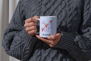 Personalisierte Tasse mit Insider-Spruch Valentinstag Geschenk für die Freundin